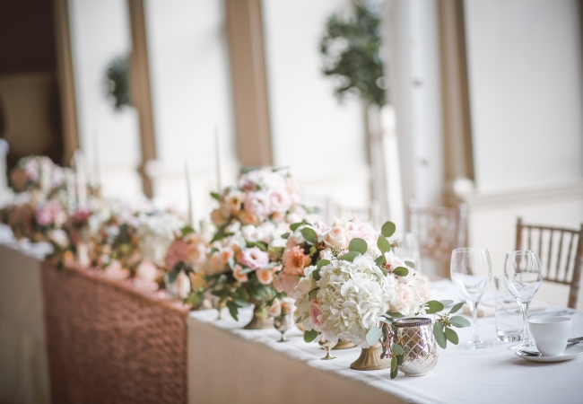 reception table